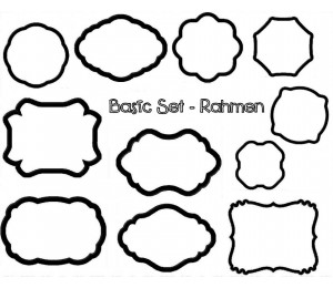 Stickserie - Basic Set Rahmen